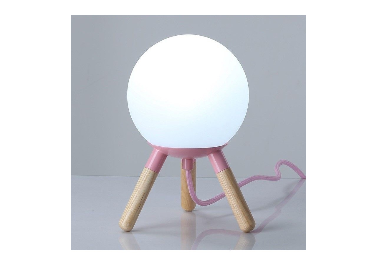 Lampe de table en bois "MOON" ampoule G9 incluse - L1011-SA - Barcelona LED