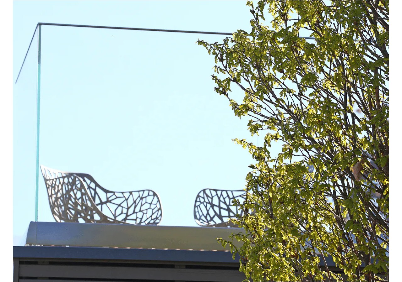 1 Mètre linéaire garde-corps verre VSG transparent - 183001 - Dieda