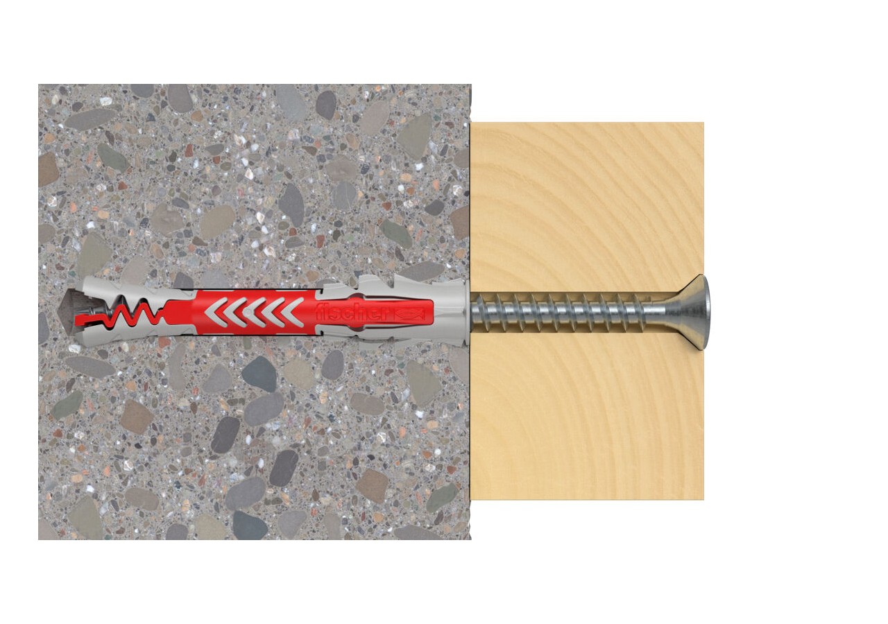 Cheville bi-matière DuoPower 6 x 30 sans vis Boite de 100