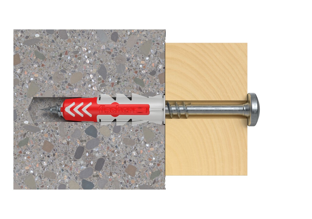 Cheville bi-matière DuoPower 6 x 30 sans vis Boite de 100