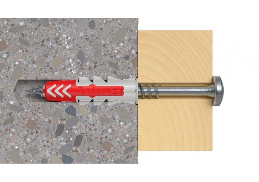 Cheville bi-matière DuoPower 6 x 30 sans vis Boite de 100