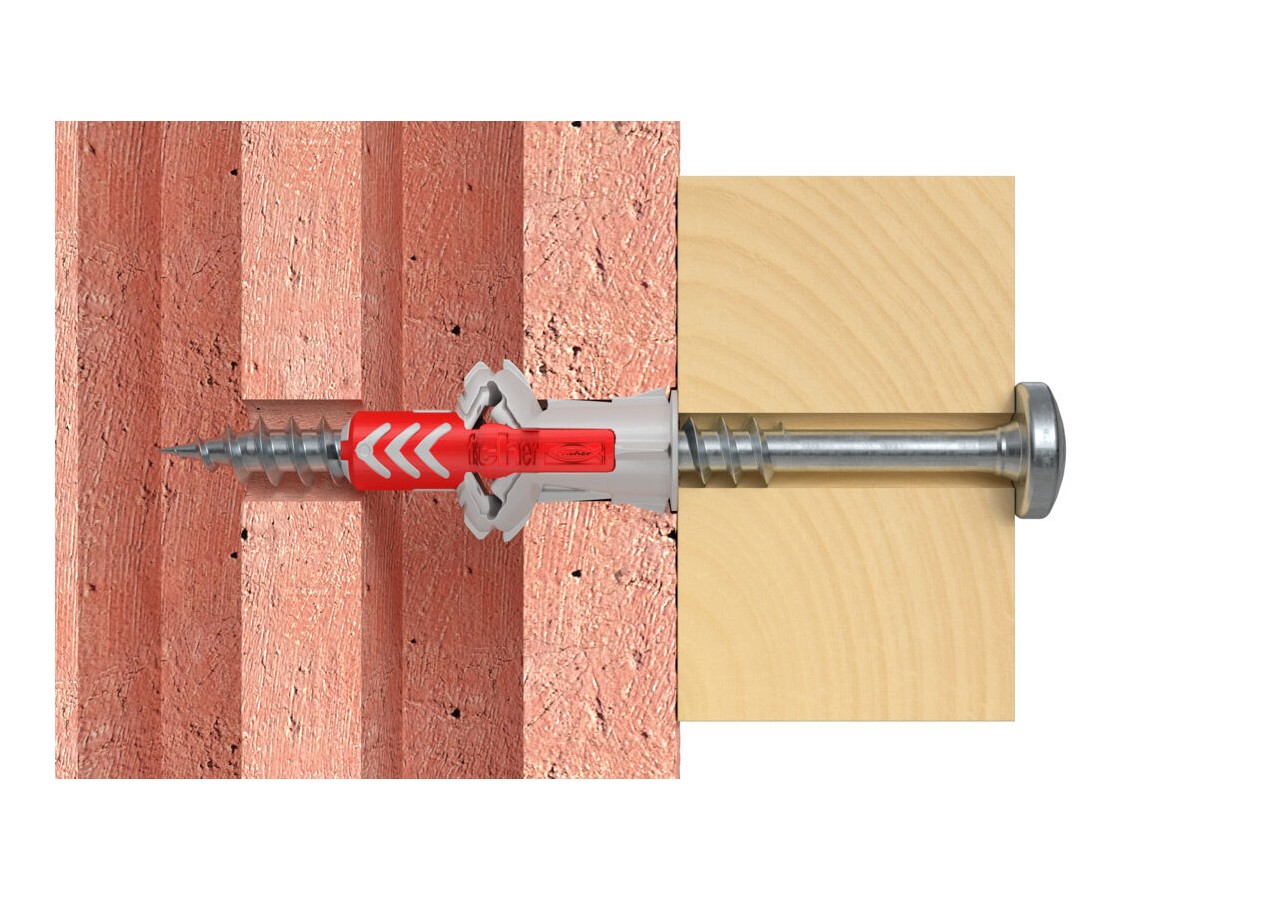 Cheville bi-matière DuoPower 6 x 30 sans vis Boite de 100