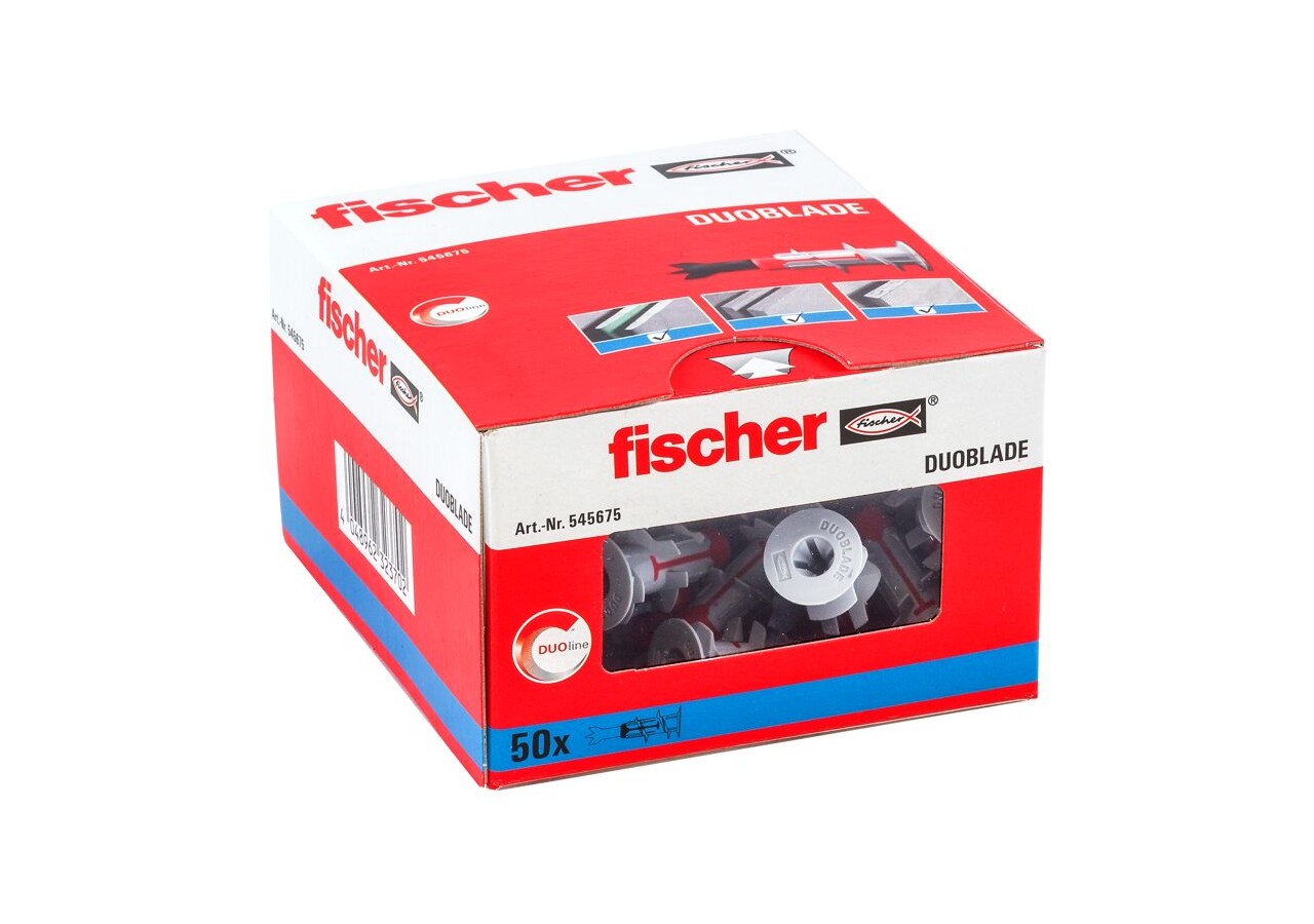 Cheville autoforeuse pour plaques de carton plâtre fischer DuoBlade Boite de 50