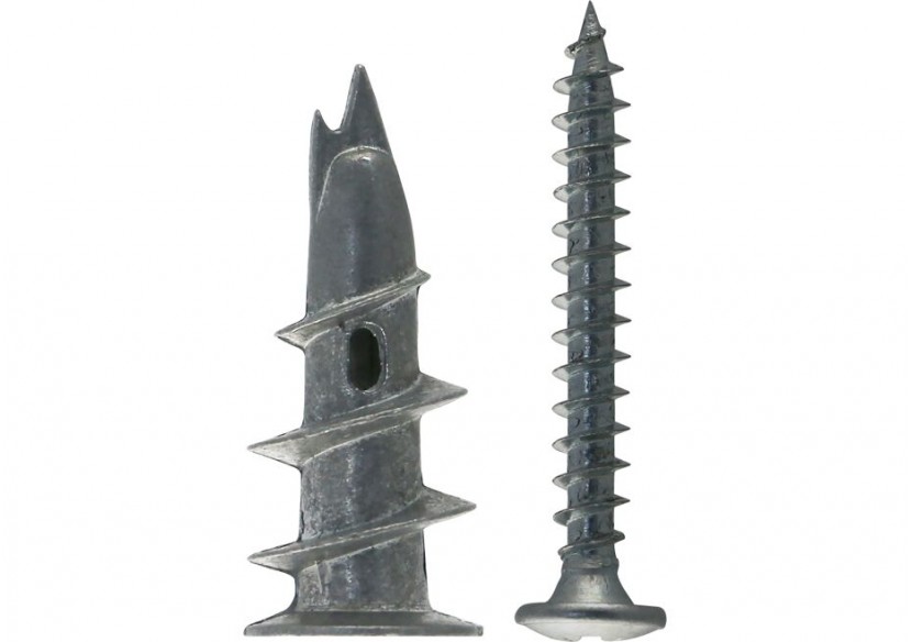 Cheville métallique pour carton-plâtre GKM-S 35 avec vis à tête bombée Boite de 100