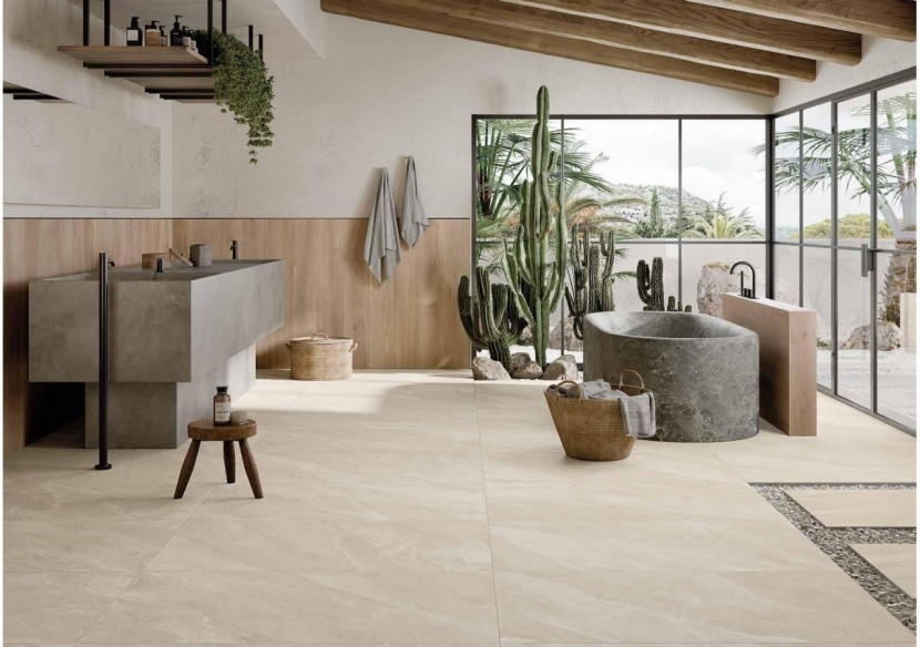 Ombra 60x120 Sable - Carrelage intérieur en Grès Cérame avec pâte colorée (GM) Rectifié - 8200144