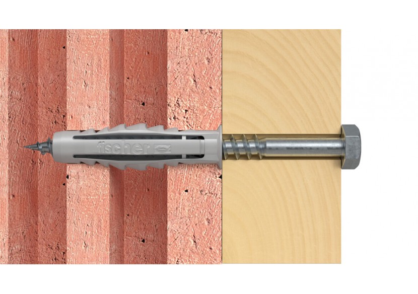 Cheville nylon à expansion avec collerette SX12 Boite de 25