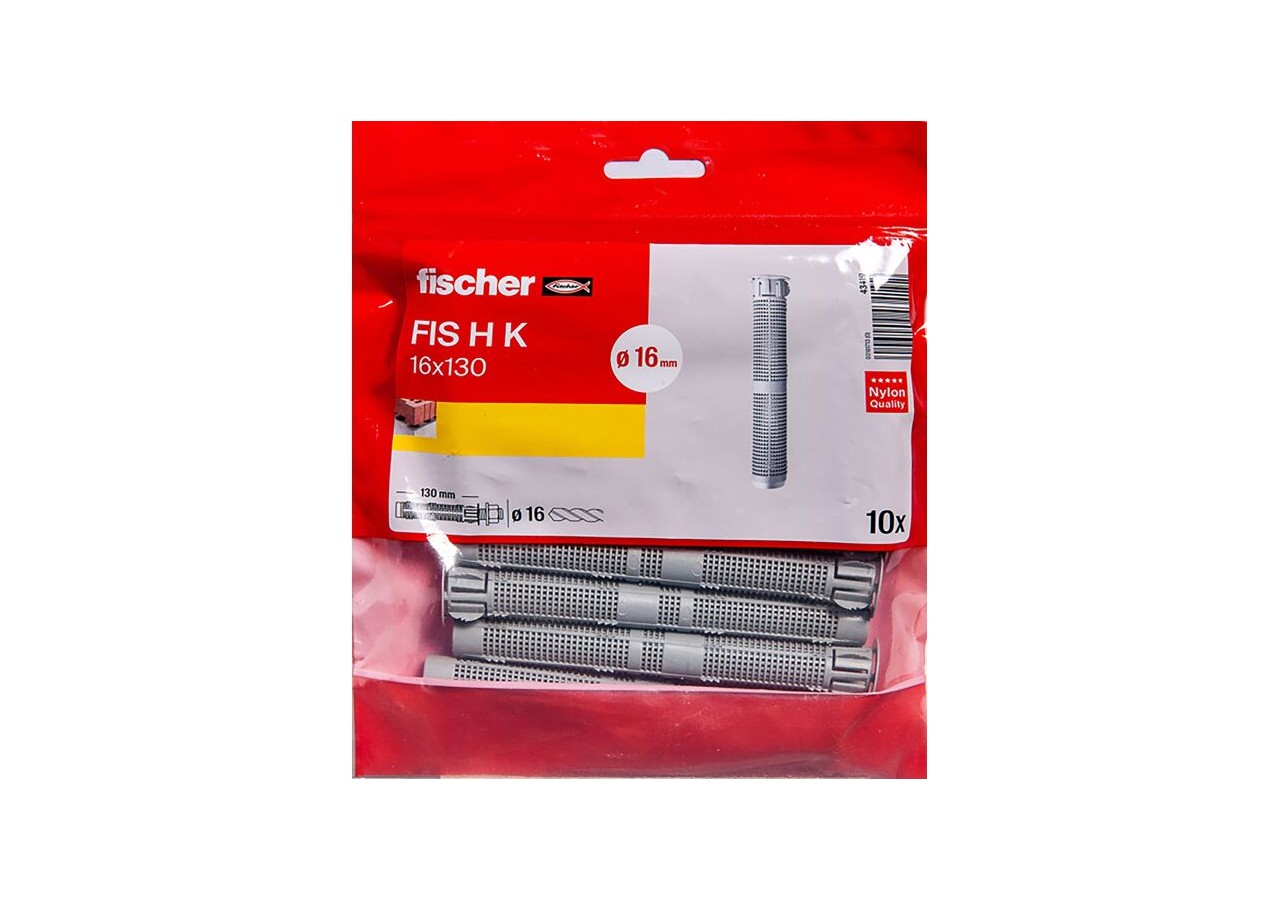 Tamis d'injection plastique FIS HK 16x130 Sachet de 10