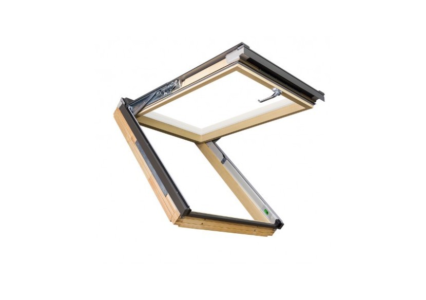Fênetres de toit 78x118 en bois naturel à projection-rotation FPP-V - 87FM06 - Fakro