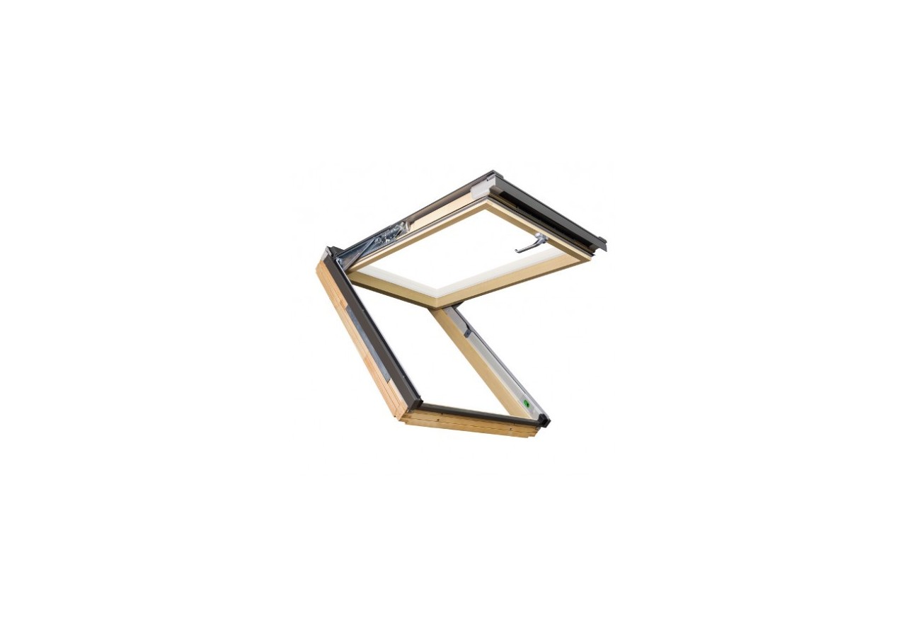 Fênetres de toit 134x140 en bois naturel à projection-rotation FPP-V - 87FM17 - Fakro