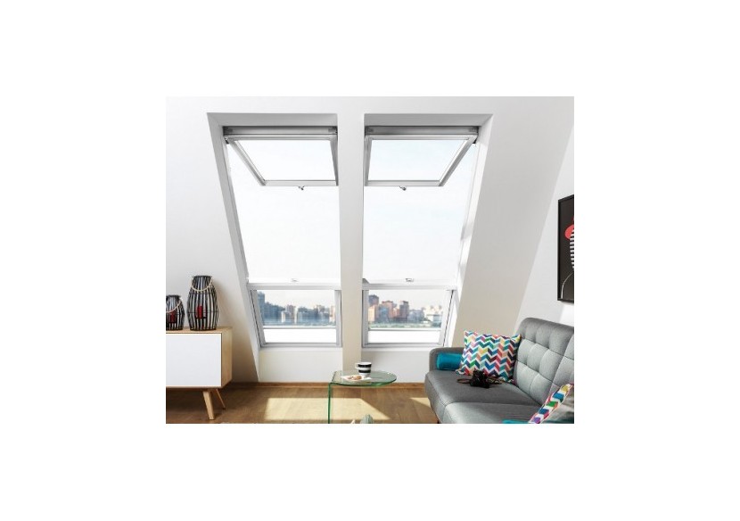 Fênetres de toit 134x98 en bois /polyuréthane à projection -rotation FPU-V - 87FN12 - Fakro