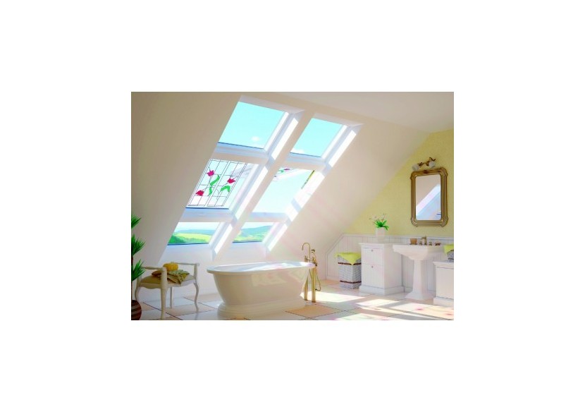 Fênetres de toit 94x140 en PVC à projection -rotation PPP-V - 87ED09 - Fakro