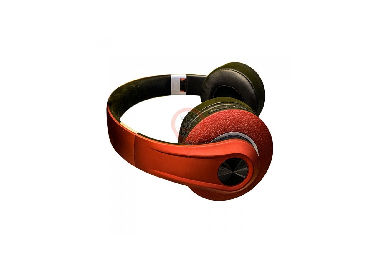 Casque Bluetooth ajustable rouge 500mAh