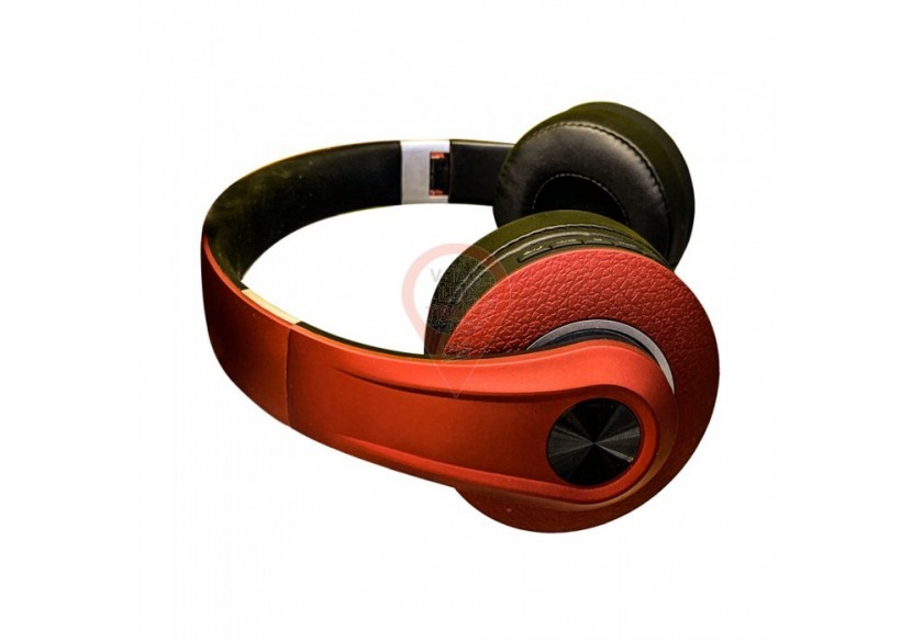 Casque Bluetooth ajustable rouge 500mAh