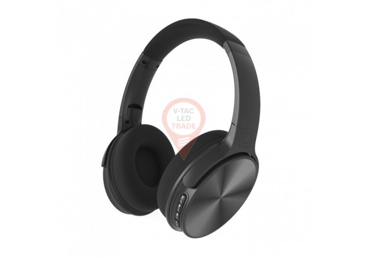 Casque Bluetooth pliable noir 500mAh