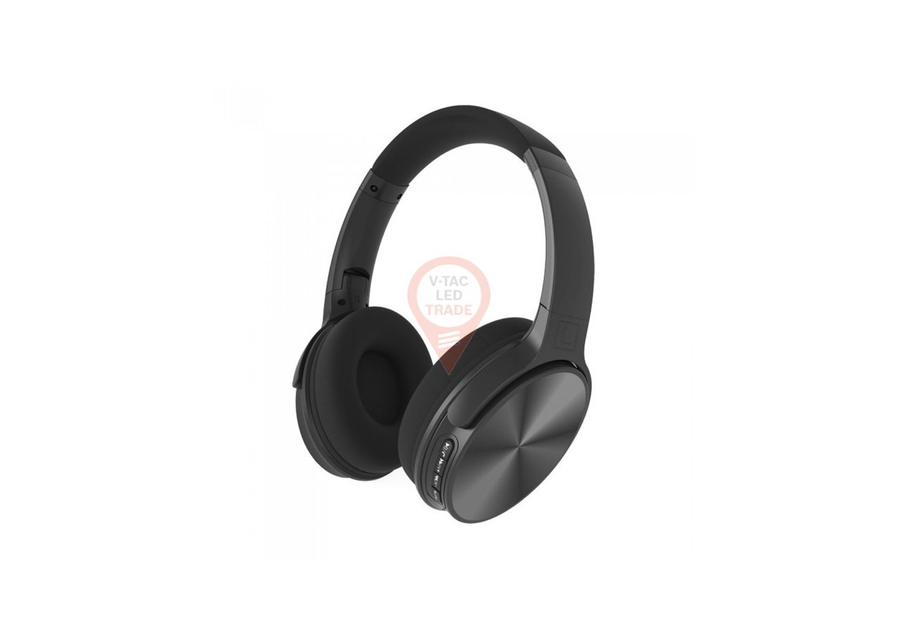 Casque Bluetooth pliable noir 500mAh