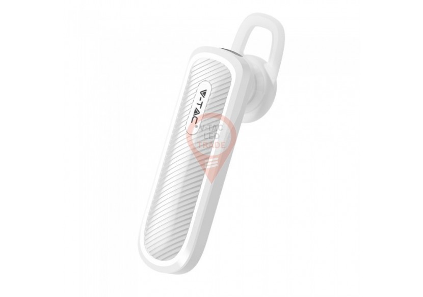 Oreillette Bluetooth blanche 70mAh
