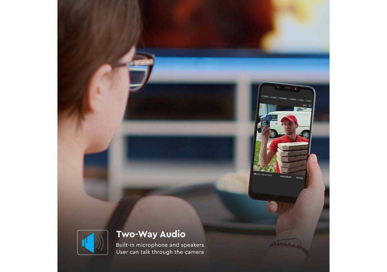 Camera IP 1080P intérieur avec fonction de suivi