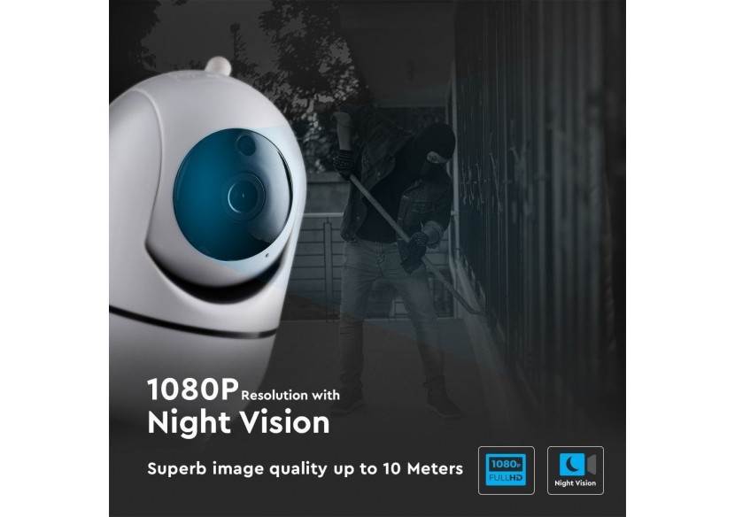 Camera IP 1080P intérieur avec fonction de suivi