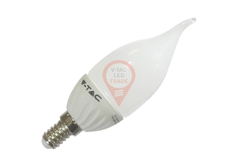 Ampoule LED - 4W E14 Flamme de Bougie Blanc Chaud
