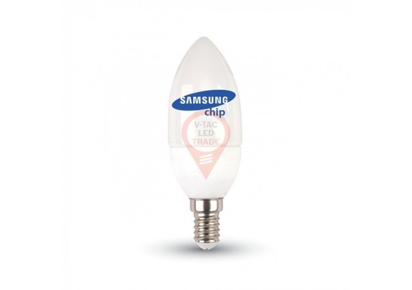 Ampoule LED - SAMSUNG CHIP 4,5W E14 A++ Bougie Plastique Blanc Chaud