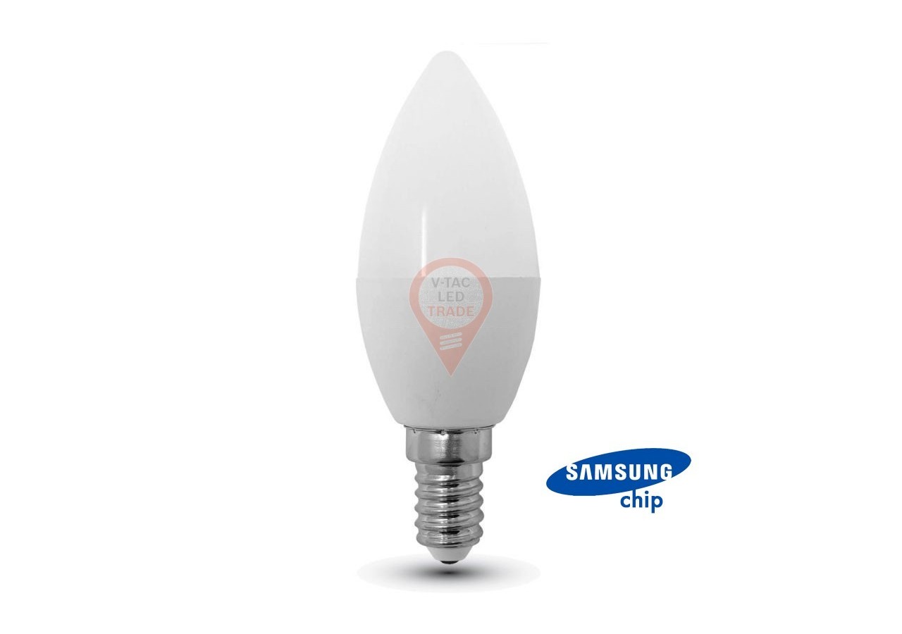 Ampoule LED - SAMSUNG CHIP 7W E14 Bougie Plastique 6400K