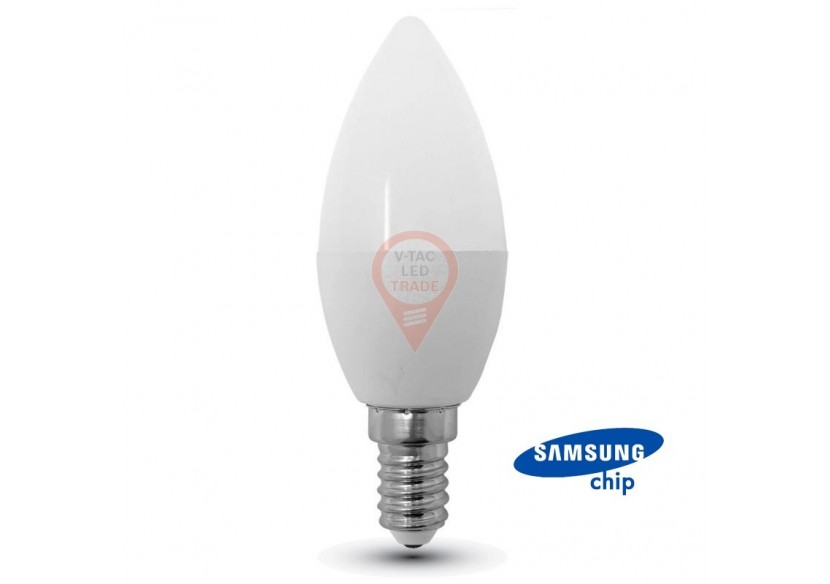 Ampoule LED - SAMSUNG CHIP 7W E14 Bougie Plastique 6400K