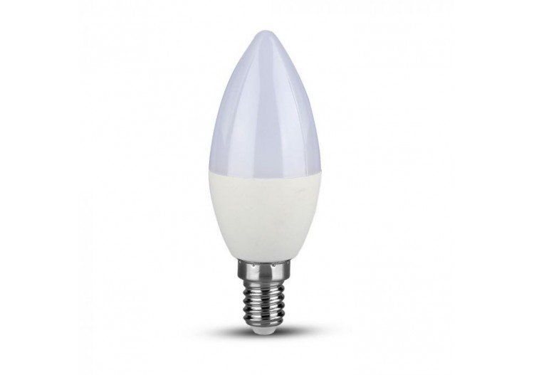 Ampoule LED SAMSUNG Chip 5.5W E14 Plastique Bougie Intensité Variable 6400K