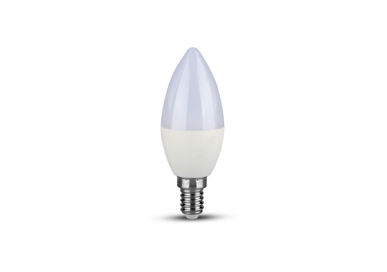Ampoule LED SAMSUNG Chip 5.5W E14 Plastique Bougie Intensité Variable 6400K