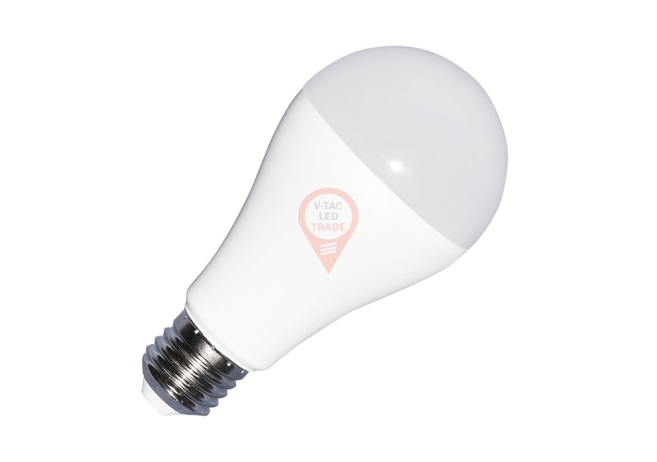Ampoule LED - 15W E27 A65 200° Thermoplastique Blanc