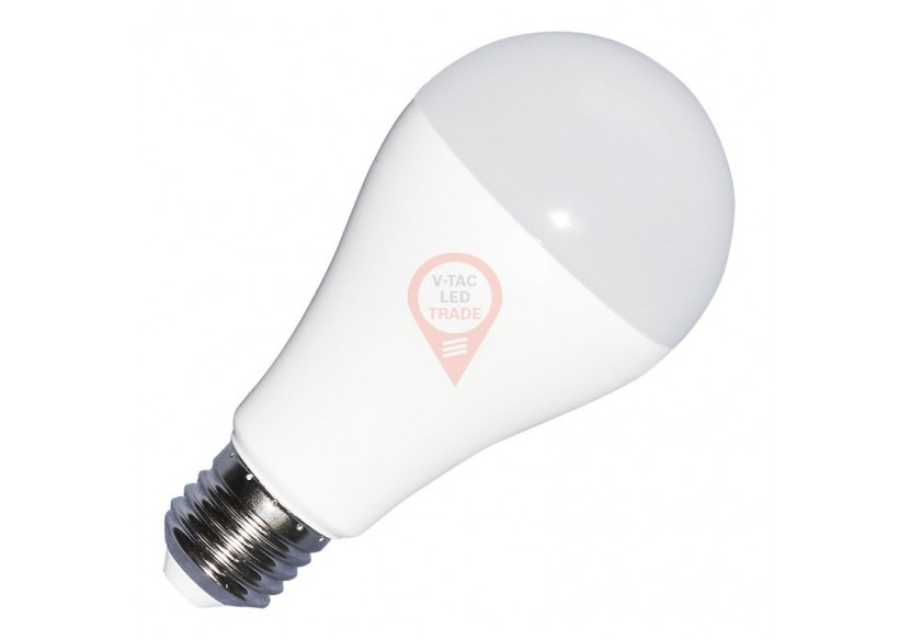 Ampoule LED - 15W E27 A65 200° Thermoplastique Blanc
