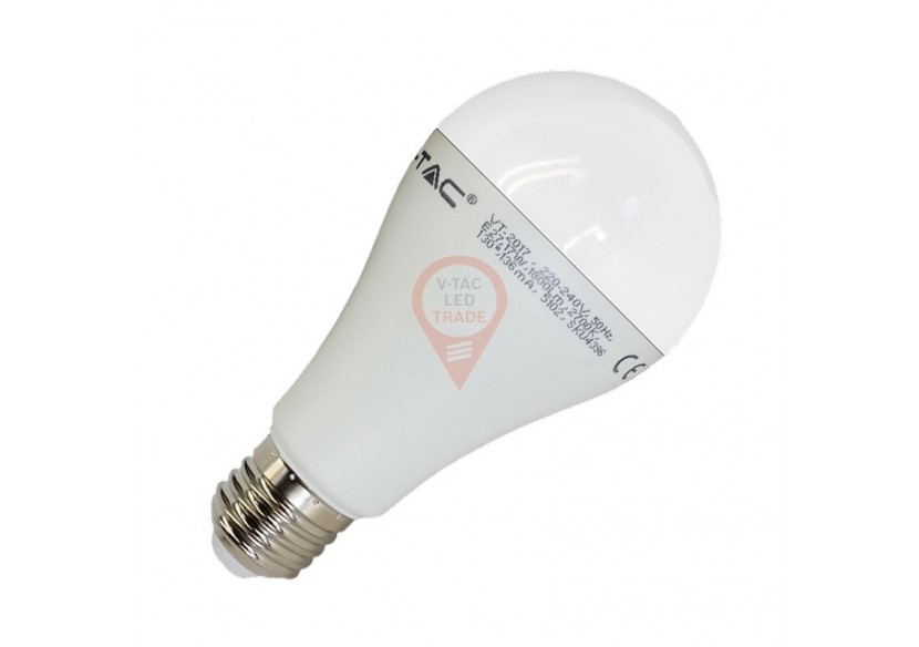 Ampoule LED - 17W E27 A65 Thermoplastique Blanc