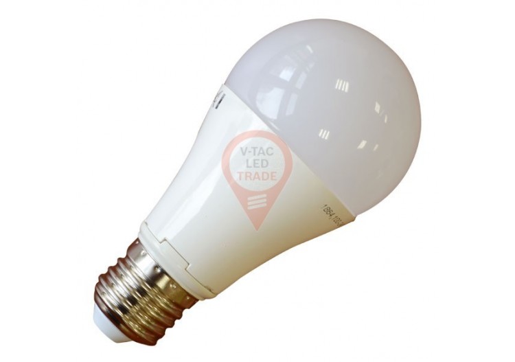 Ampoule LED - 9W E27 A60 Thermoplastique Blanc