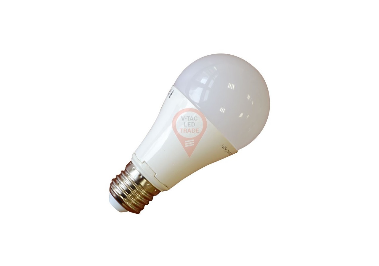 Ampoule LED - 9W E27 A60 Thermoplastique Blanc