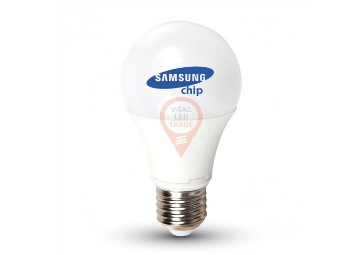 Ampoule LED - SAMSUNG CHIP 9W E27 A60 Plastique 4000K