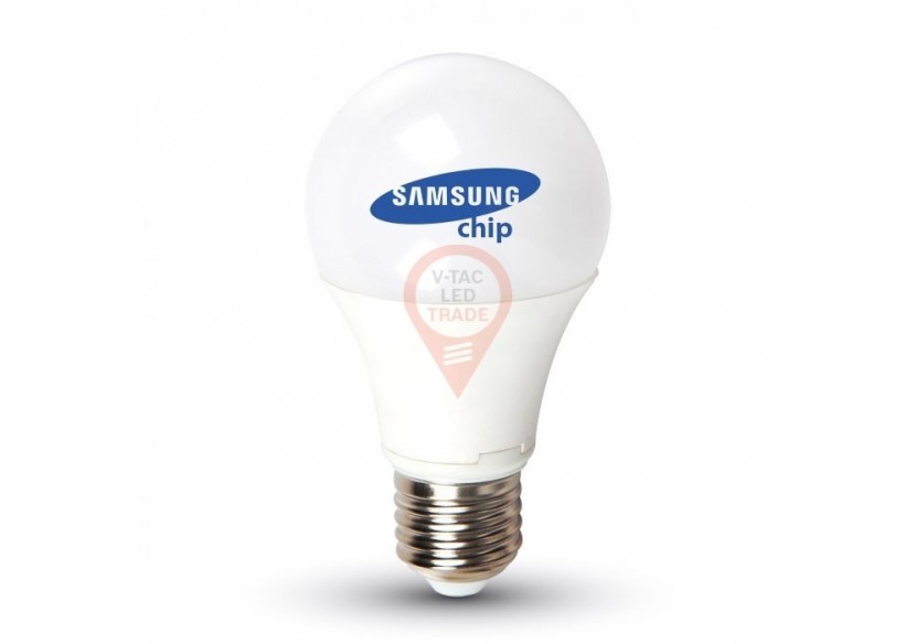 Ampoule LED - SAMSUNG CHIP 9W E27 A60 Plastique 6400K