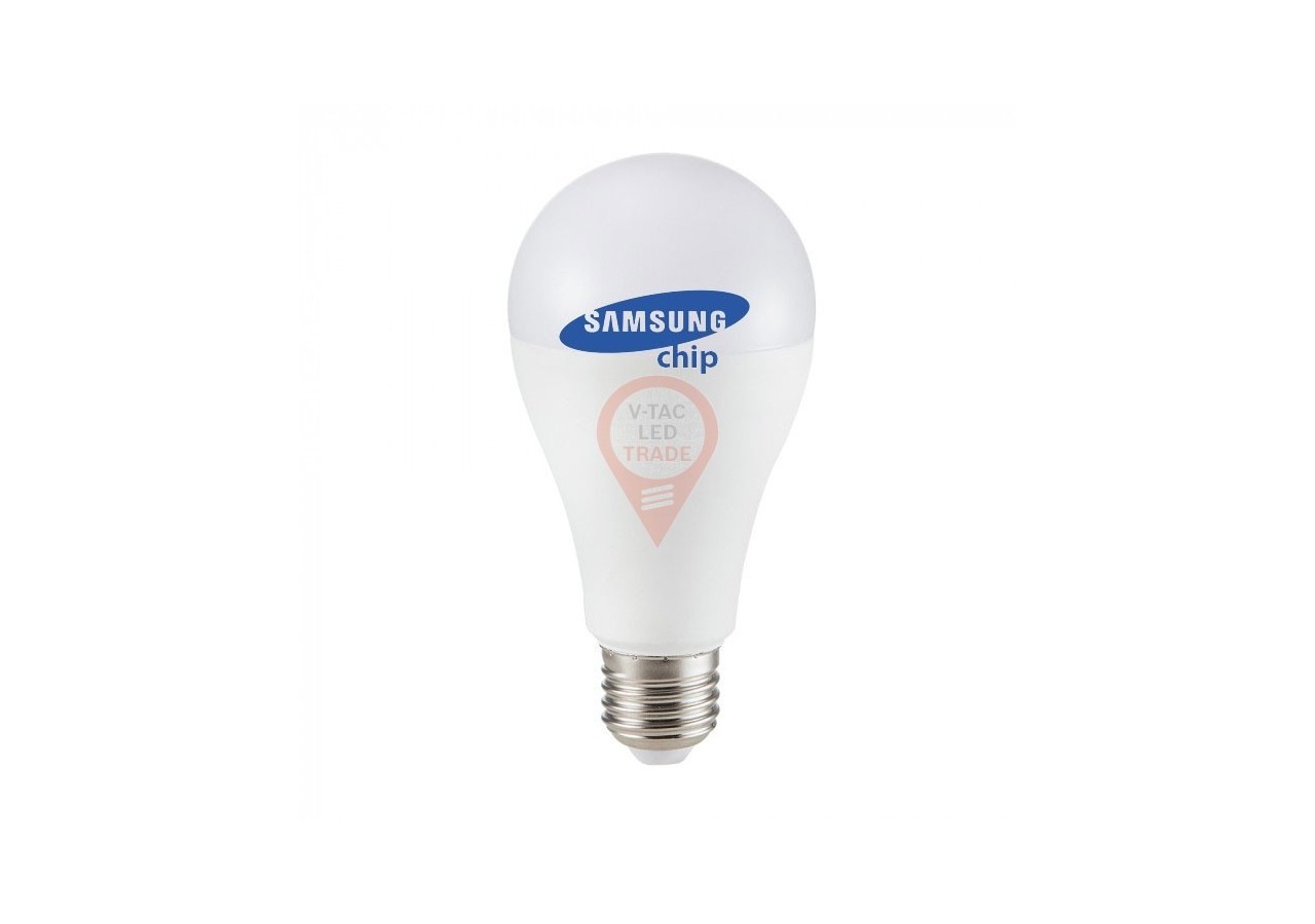 Ampoule LED - SAMSUNG CHIP 15W E27 A65 Plastique Blanc