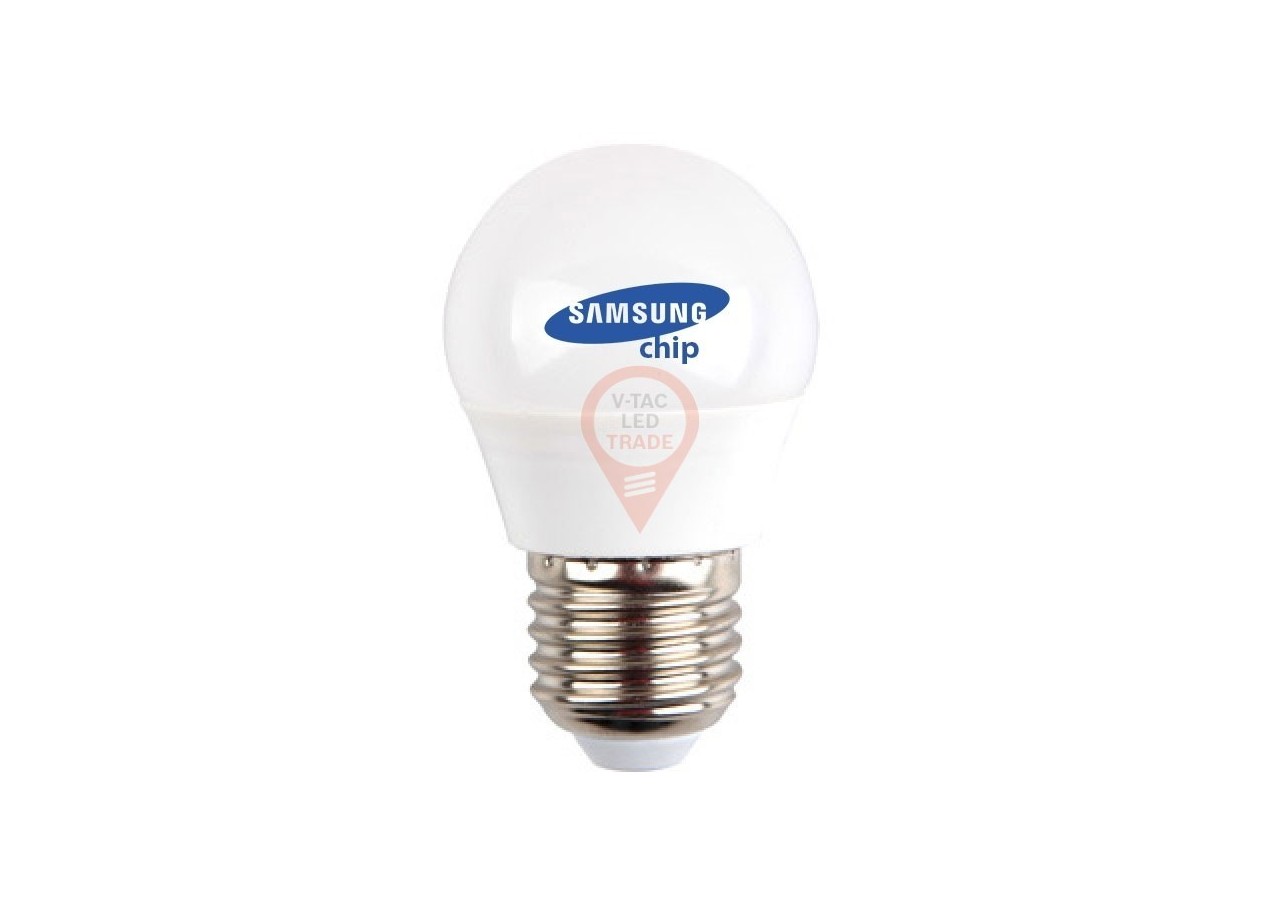 Ampoule LED - SAMSUNG CHIP 4,5W E27 A++ G45 Plastique Blanc Chaud