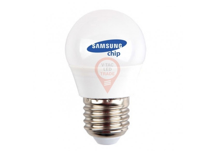 Ampoule LED - SAMSUNG CHIP 4,5W E27 A++ G45 Plastique Blanc Chaud