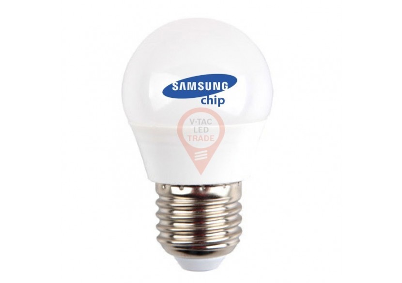 Ampoule LED - Puce SAMSUNG 5,5W E27 G45 Plastique 6400K