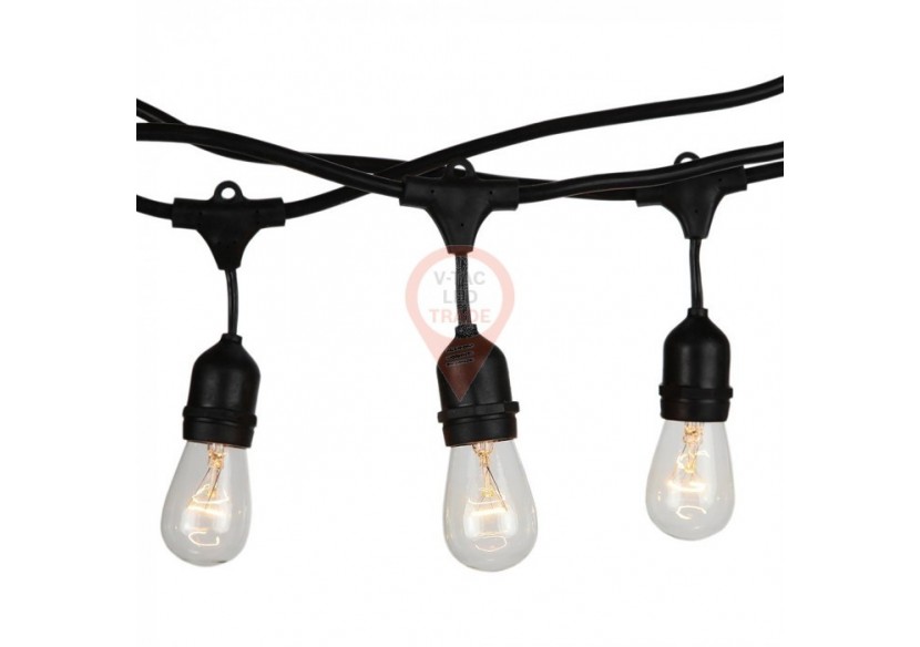 Guirlande Lumineuse Prise Euro Et Prises Série WP 15m 5xE27 IP655