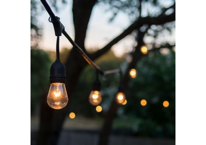 Guirlande Lumineuse LED Avec Prise Euro Et Prise WP 5 Mètres 10 Ampoules