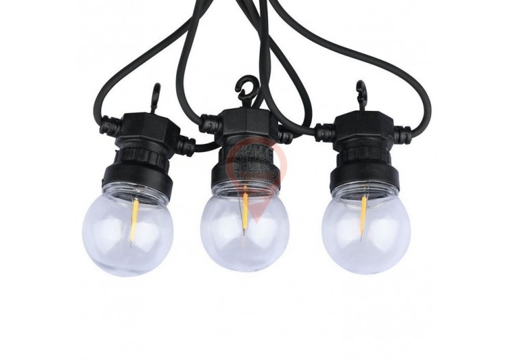 Guirlande Lumineuse LED 5m 10 Ampoules 3000K