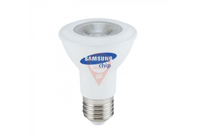 Ampoule LED - Puce SAMSUNG 7W E27 PAR20 Plastique 6400K
