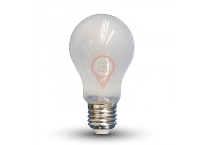 Ampoule LED à Filament Frost - 6W E27 A60 Blanc Chaud