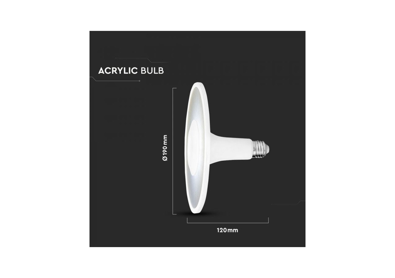 Ampoule LED - Puce SAMSUNG 11W Acrylique UFO Plastique 4000K