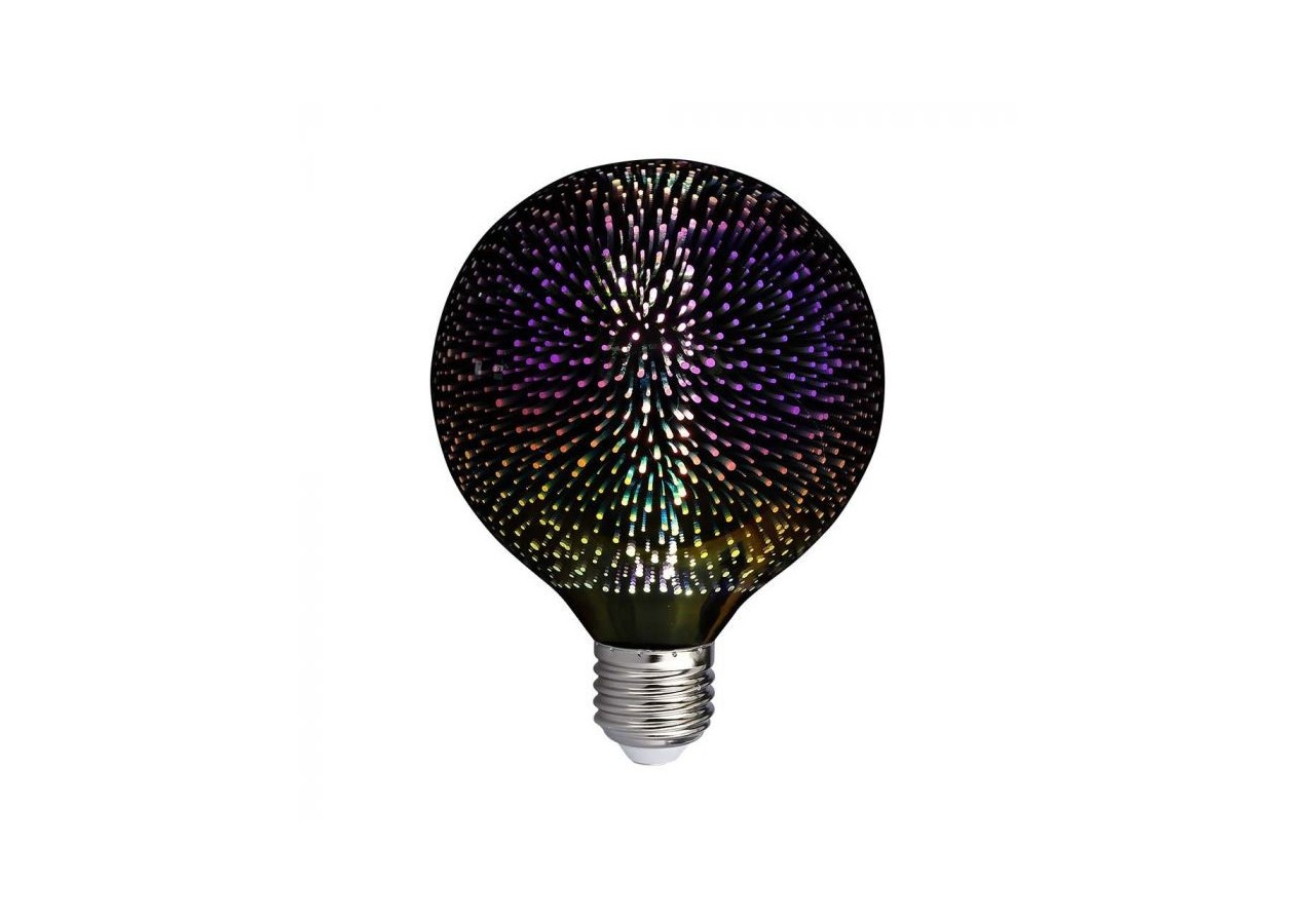 Ampoule LED - 3W E27 Filament 3D G125 3000K