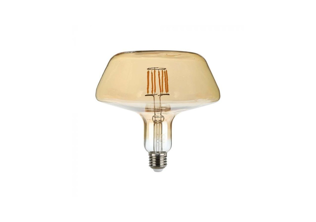 Ampoule LED - 8W Filament E27 T180 Verre Ambré 2200K