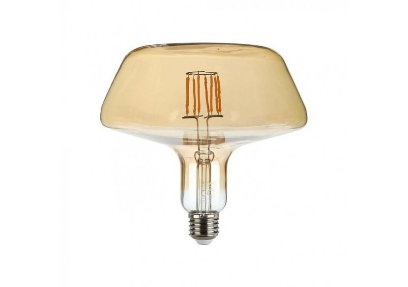 Ampoule LED - 8W Filament E27 T180 Verre Ambré 2200K