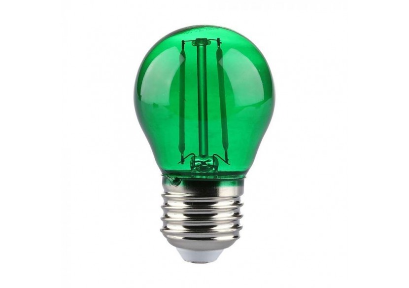 Ampoule LED - 2W Filament E27 G45 Couleur Verte