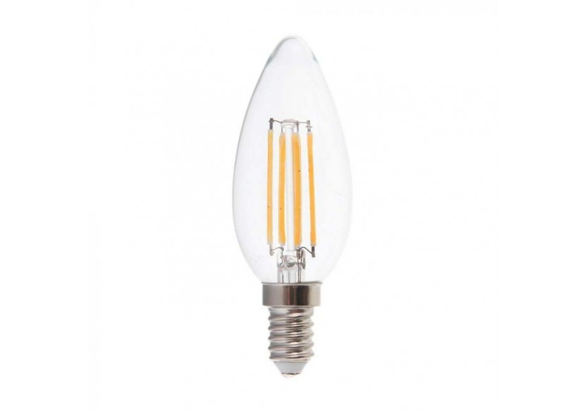 Ampoule Bougie LED à Filament - 4W E14 Blanc Naturel